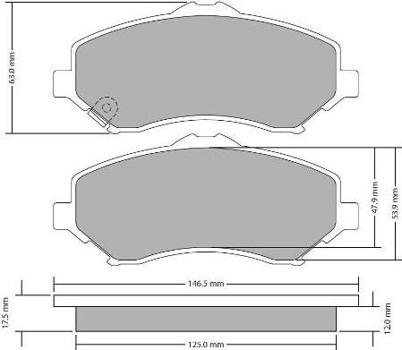 FREMAX FBP-1727 - Kit pastiglie freno, Freno a disco autozon.pro