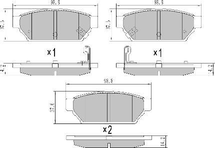 FREMAX FBP-1771 - Kit pastiglie freno, Freno a disco autozon.pro