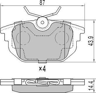 FREMAX FBP-1778 - Kit pastiglie freno, Freno a disco autozon.pro