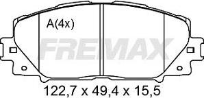 FREMAX FBP-2619 - Kit pastiglie freno, Freno a disco autozon.pro