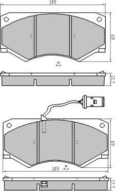 FREMAX FBP-2071 - Kit pastiglie freno, Freno a disco autozon.pro