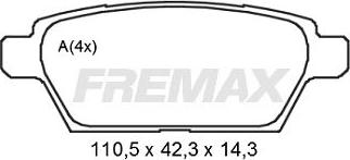 FREMAX FBP-2191 - Kit pastiglie freno, Freno a disco autozon.pro