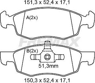 FREMAX FBP-2142 - Kit pastiglie freno, Freno a disco autozon.pro