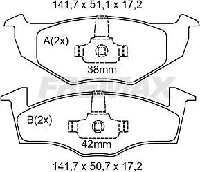 FREMAX FBP-2109 - Kit pastiglie freno, Freno a disco autozon.pro