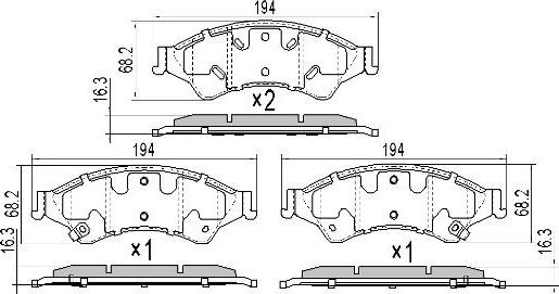 FREMAX FBP-2183 - Kit pastiglie freno, Freno a disco autozon.pro