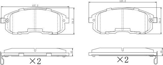 FREMAX FBP-2132 - Kit pastiglie freno, Freno a disco autozon.pro