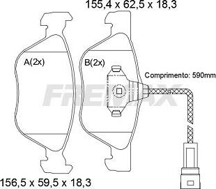 FREMAX FBP-2137 - Kit pastiglie freno, Freno a disco autozon.pro