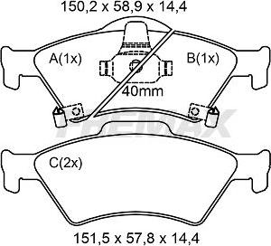 FREMAX FBP-2204 - Kit pastiglie freno, Freno a disco autozon.pro