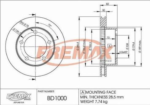 FREMAX FWI-5095 - Contatto segnalazione, Usura past. freno / mat. d'attrito autozon.pro