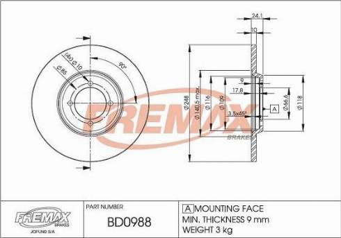 FREMAX FWI-5093 - Contatto segnalazione, Usura past. freno / mat. d'attrito autozon.pro