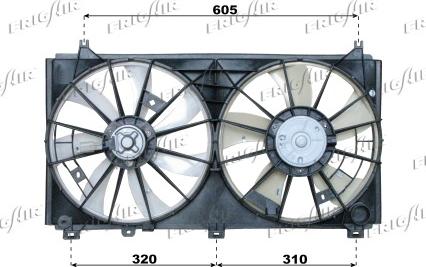 Frigair 0515.2503 - Ventola, Raffreddamento motore autozon.pro