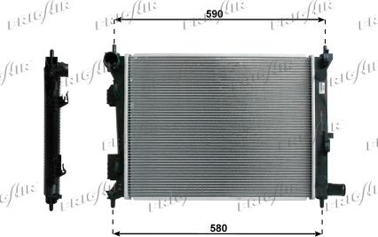 Frigair 0133.3036 - Radiatore, Raffreddamento motore autozon.pro