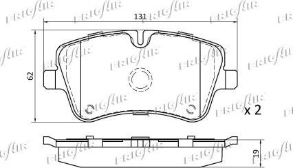 Frigair PD06.501 - Kit pastiglie freno, Freno a disco autozon.pro