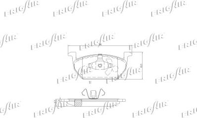 Frigair PD10.523 - Kit pastiglie freno, Freno a disco autozon.pro