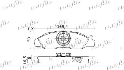 Frigair PD31.506 - Kit pastiglie freno, Freno a disco autozon.pro