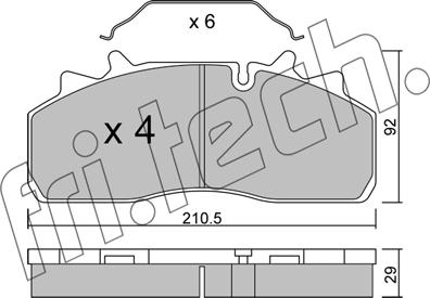 Fri.Tech. 947.0 - Kit pastiglie freno, Freno a disco autozon.pro