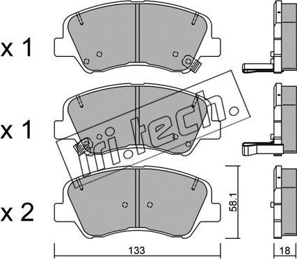 Fri.Tech. 959.0 - Kit pastiglie freno, Freno a disco autozon.pro