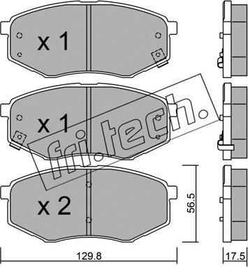 Fri.Tech. 958.0 - Kit pastiglie freno, Freno a disco autozon.pro