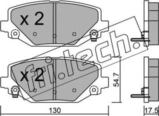 Fri.Tech. 963.0 - Kit pastiglie freno, Freno a disco autozon.pro