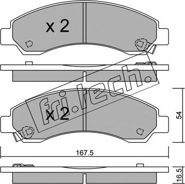 Fri.Tech. 905.0 - Kit accessori, Ganasce freno autozon.pro