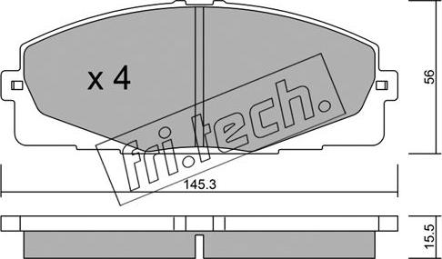 Fri.Tech. 900.0 - Kit accessori, Ganasce freno autozon.pro