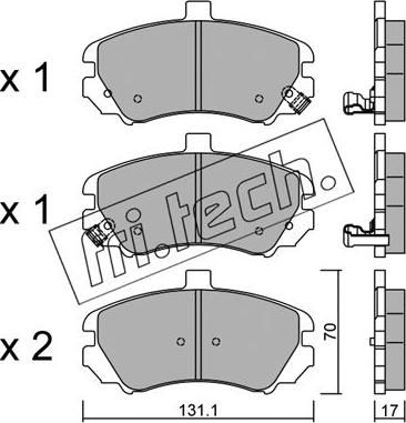 Fri.Tech. 901.0 - Kit accessori, Ganasce freno autozon.pro