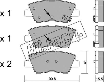 Fri.Tech. 903.1 - Kit accessori, Ganasce freno autozon.pro