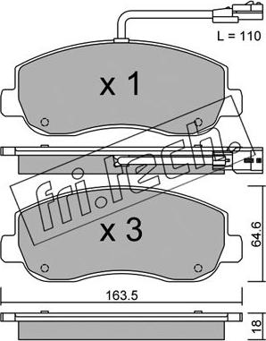 Fri.Tech. 915.0 - Kit accessori, Ganasce freno autozon.pro