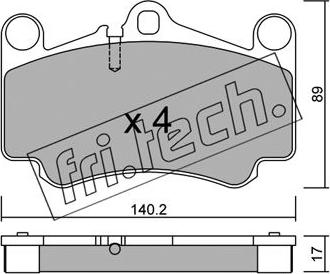 Fri.Tech. 910.0 - Kit accessori, Ganasce freno autozon.pro