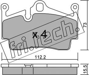 Fri.Tech. 911.0 - Kit accessori, Ganasce freno autozon.pro