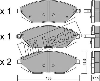 Fri.Tech. 925.0 - Kit pastiglie freno, Freno a disco autozon.pro