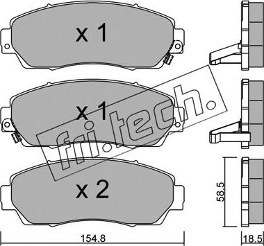 Fri.Tech. 920.0 - Kit pastiglie freno, Freno a disco autozon.pro