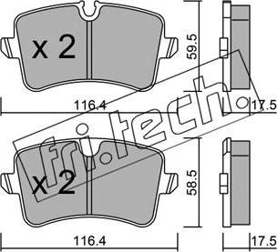 Fri.Tech. 971.0 - Kit pastiglie freno, Freno a disco autozon.pro