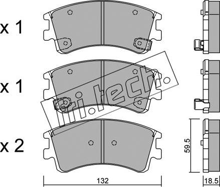 Fri.Tech. 492.0 - Kit pastiglie freno, Freno a disco autozon.pro