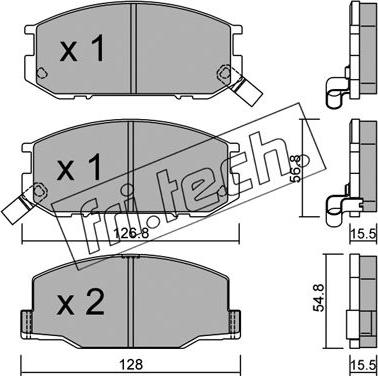 Fri.Tech. 440.0 - Kit pastiglie freno, Freno a disco autozon.pro