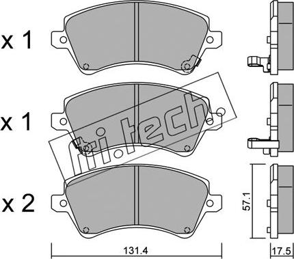 Fri.Tech. 462.0 - Kit pastiglie freno, Freno a disco autozon.pro