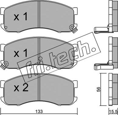 Fri.Tech. 409.0 - Kit pastiglie freno, Freno a disco autozon.pro