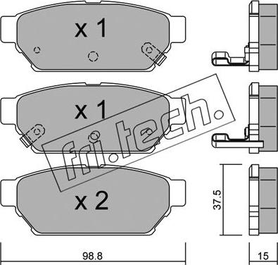 Fri.Tech. 411.0 - Kit pastiglie freno, Freno a disco autozon.pro