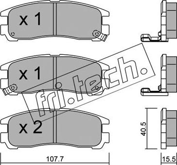 Fri.Tech. 413.0 - Kit pastiglie freno, Freno a disco autozon.pro