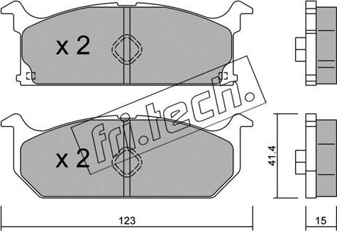 Fri.Tech. 431.0 - Kit pastiglie freno, Freno a disco autozon.pro