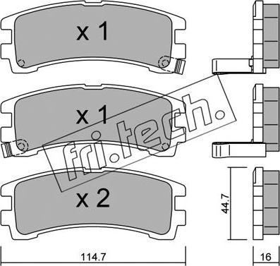 Fri.Tech. 423.0 - Kit pastiglie freno, Freno a disco autozon.pro