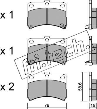 Fri.Tech. 475.0 - Kit pastiglie freno, Freno a disco autozon.pro