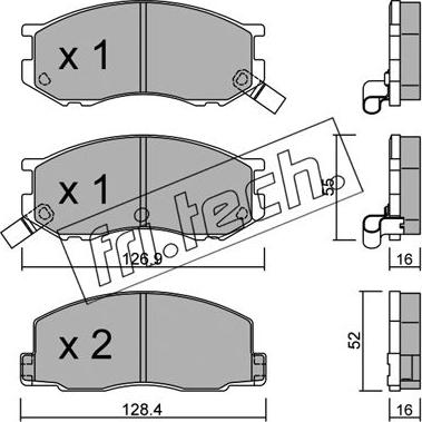 Fri.Tech. 471.0 - Kit pastiglie freno, Freno a disco autozon.pro