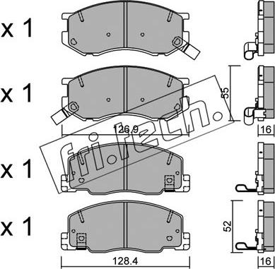 Fri.Tech. 472.0 - Kit pastiglie freno, Freno a disco autozon.pro