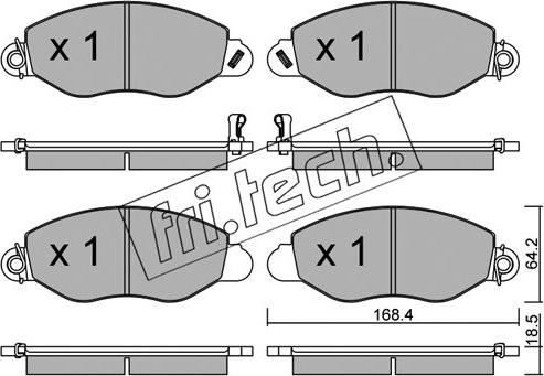 Fri.Tech. 552.0 - Kit pastiglie freno, Freno a disco autozon.pro