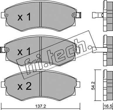 Fri.Tech. 534.0 - Kit pastiglie freno, Freno a disco autozon.pro