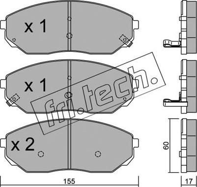 Fri.Tech. 531.0 - Kit pastiglie freno, Freno a disco autozon.pro