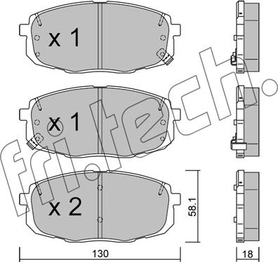 Fri.Tech. 529.1 - Kit pastiglie freno, Freno a disco autozon.pro