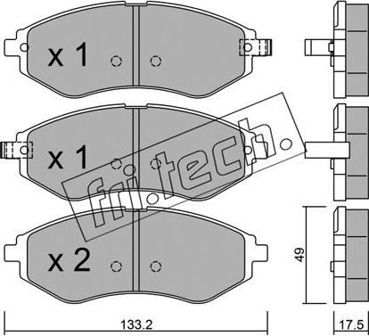 Fri.Tech. 524.1 - Kit pastiglie freno, Freno a disco autozon.pro