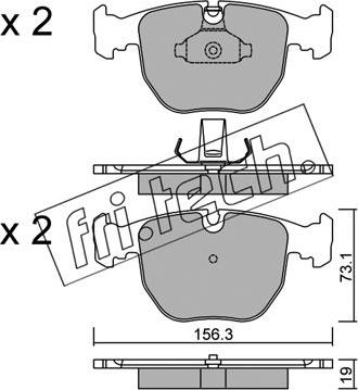 Fri.Tech. 575.0 - Kit pastiglie freno, Freno a disco autozon.pro